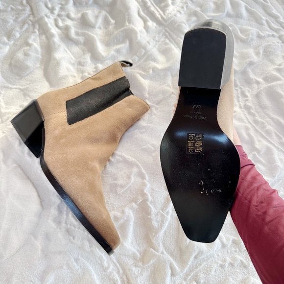 RAG & BONE Joni 50MM Suede Chelsea Boots Size 8.5 New - Picture 7 of 9